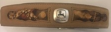 John Deere Licensed Product Leather Belt Camouflage Sz 46 NEW With Tag 4517500