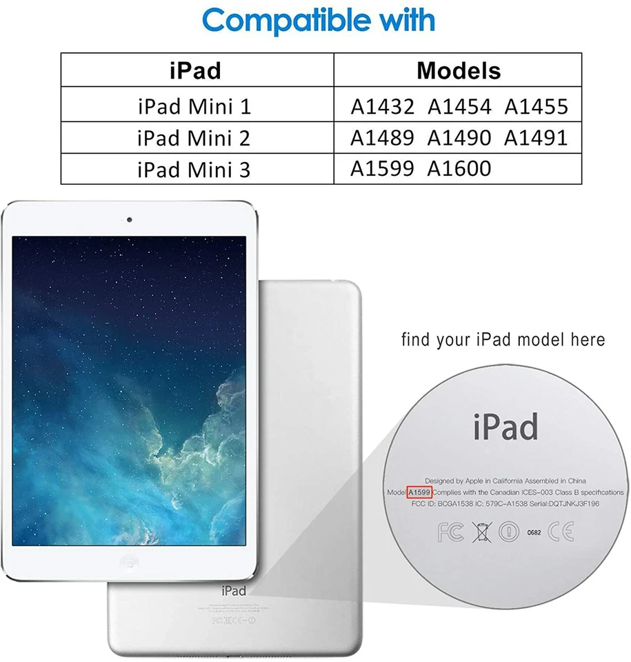 NEW JETech Case Rose Gold Apple iPad Mini 1 2 3 Smart Cover w/ Auto Sleep/Wake - Image 4 of 4