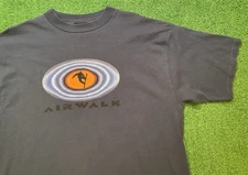 Vintage 90s Airwalk T Shirt Mens Large Skateboarding Surfing Snowboard Y2K USA