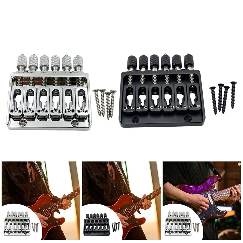Headless Pont de Guitare Électrique pour Guitare Sans Tête Fixation Stable - Photo 1/1