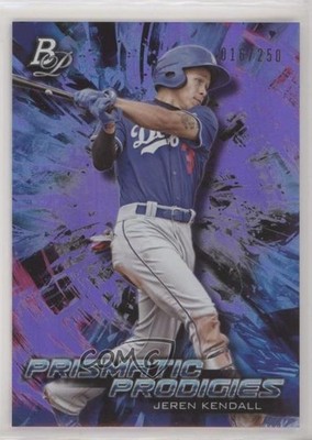 2018 Bowman Platinum Prismatic Prodigies Purple 16/250 Jeren Kendall #PPP-22 0l2