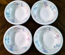 Set of 4 Studio Nova Tender Bloom Y2325 8" Coupe Soup/Cereal/Salad  Bowls -Ex