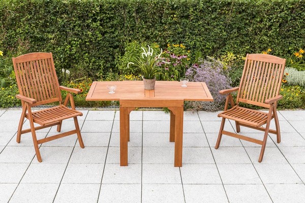 Mx GartenmöBel Set Maracaibo 3 Tgl. Holz TerrassenmöBel BalkonmöBel Tischgruppe-image