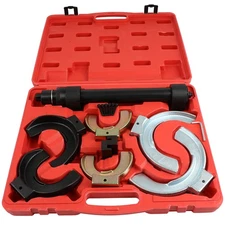 For MacPherson Interchangeable Fork Strut Coil Spring Compressor Tool Set