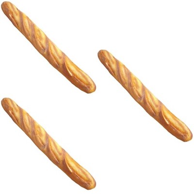 3pcs simuliertes Brot künstliche Brotmodell Dekorative Brot Requisite