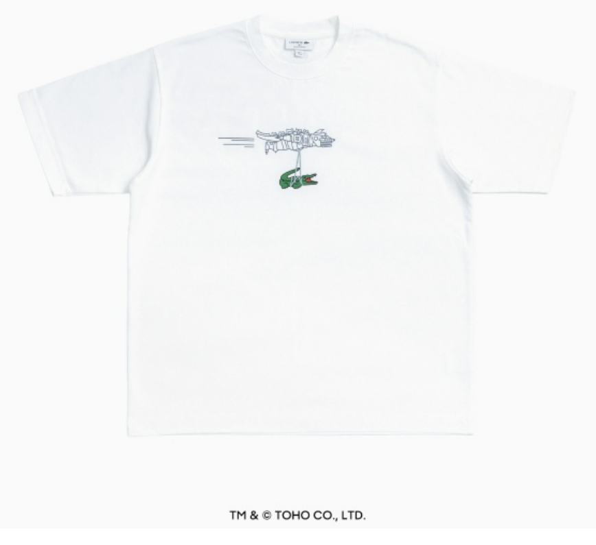 Godzilla x Lacoste Mechagodzilla T-Shirt White Size 5 Limited 2026