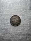 1955 Canadian Silver Quarter 25 Cents Vintage Coin Elizabeth The Second & Moose