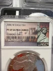 2006 W Proof American Silver Eagle $1 NGC PF 69 Ultra Cameo 040213