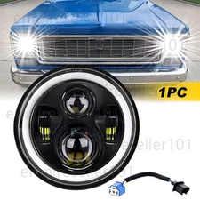 7" Inch Round LED Headlight Hi-Lo Beam For Chevrolet Bel Air C10 C20 C30 Truck