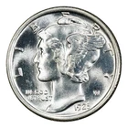 1925 Mercury Dime PCGS MS-64
