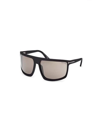 TOM FORD Sunglasses FT1066 CLINT-02 01B Black smoke Men Women - Image 1 of 4