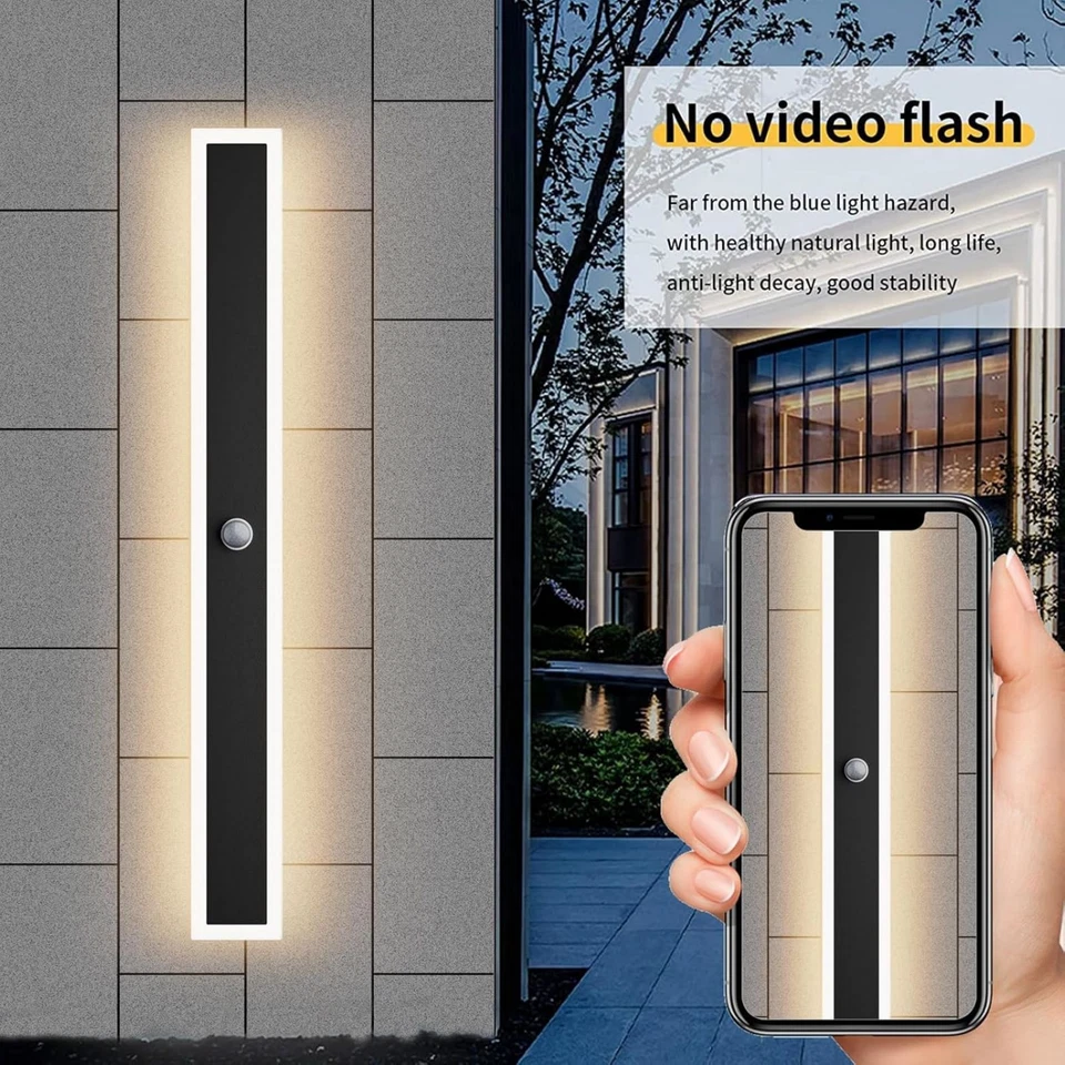 30-100cm LED Außenleuchte mit Bewegungsmelder Wandleuchte Außenlampe Wandlampe - Bild 3 von 4