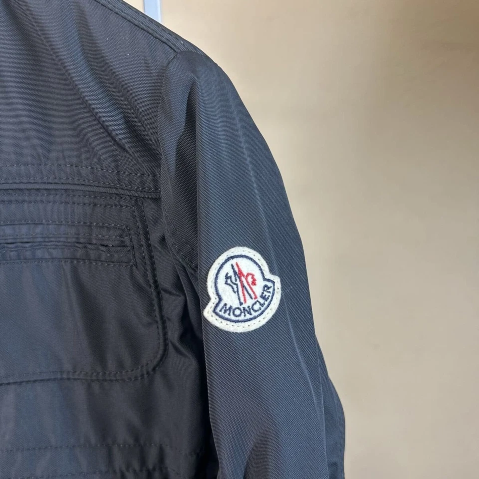 Chaqueta de nailon con cremallera negra talla 0 para hombre MONCLER Rider's Foto 4 de 4