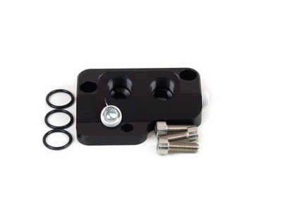Canton 22-627 Billet Remote Oil Filter Adapter with Hardware 1/2 in NPT Ports