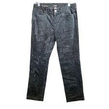 Ann Taylor LOFT Womens Jeans Black Modern Slim Corduroy Cotton Blend Stretch 8