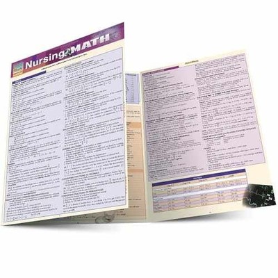 Nursing Math: a QuickStudy Laminated - Pamphlet, by BarCharts Inc. - Very Good