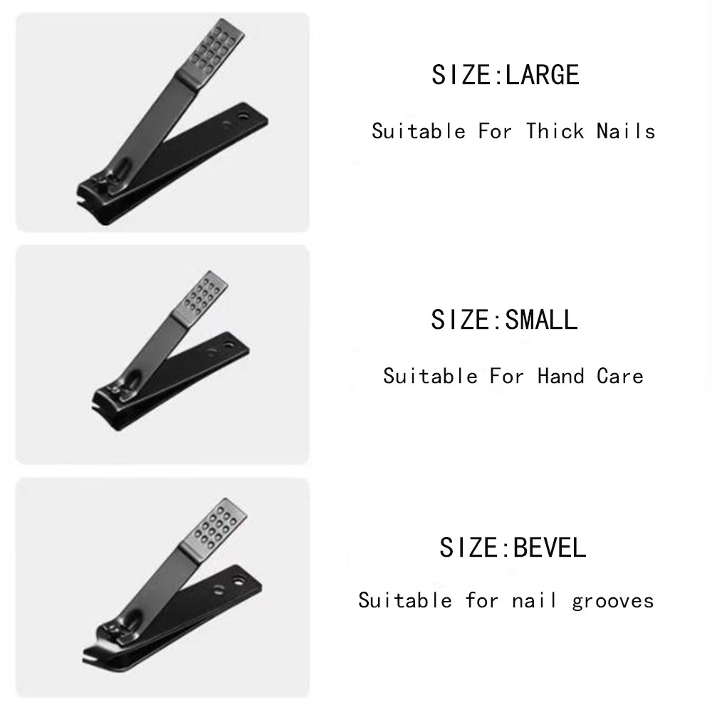 Nail Clipper Set, 3PCS Ultra Sharp Nail Clippers Curved Edge Style for Men,Women