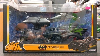 DC Comics 1989 Batman Movie Batmobile Super Cyborg 13'' Action Vehicle Super7 NIB