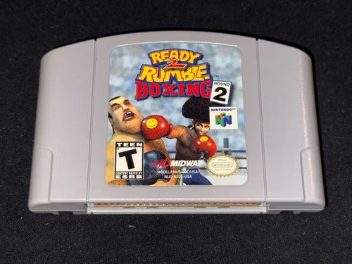 Ready 2 Rumble Boxing: Round 2 (Nintendo 64, 2 Cleaned / Tested / Authentic N64