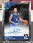 JALEN BRUNSON 2018-19 Panini Donruss Optic Rated Rookie Auto RC SP Knicks #179