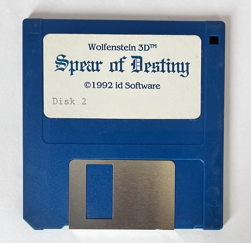Wolfenstein 3D "Spear of Destiny" 1992 Floppy PC Game Discs 1,2 & 3 id Software - Image 3 of 4