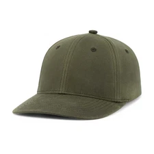 Waxed Cotton Dad Cap, Moss
