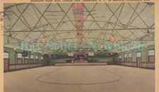 Jamestown NY - SKATELAND ROLLER SKATING RINK CELORON PARK - Linen Postcard