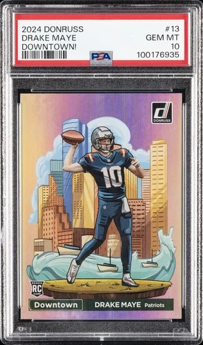 2024 PANINI DONRUSS DOWNTOWN! #13 DRAKE MAYE PSA 10