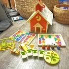 Vintage Fisher Price Little People Play Family School House 923 w/ Accessories