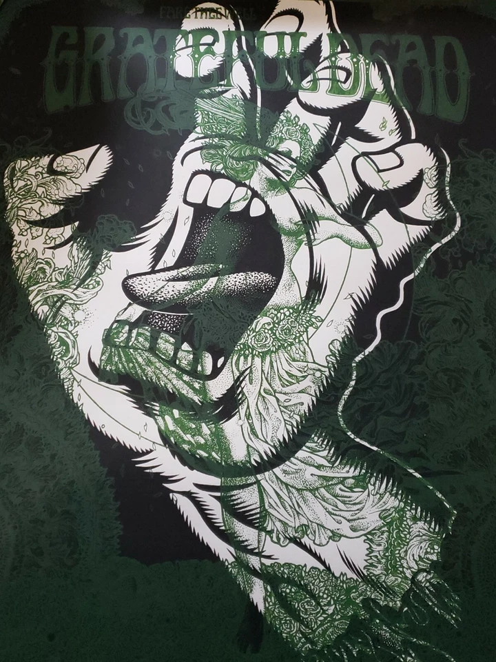 The Grateful Dead FIELD MAIDEN Screaming Hand Fare Thee Well Test POSTER 1/1 - Image 3 of 3