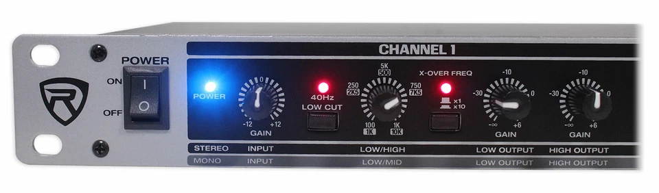 Rockville RX230 2 Way Stereo / 3 Way Mono Crossover with XLR Input and Output - Image 4 of 4