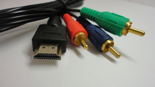 1080P HDTV HDMI macho a componente 3 RCA audio video AV cable adaptador 1 mt - Imagen 2 de 12