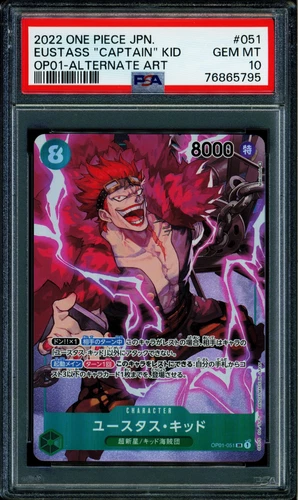 Eustass Captain Kid - OP01-051 - PSA 10 - Alt Art Japanese - OP01 - One Piece -
