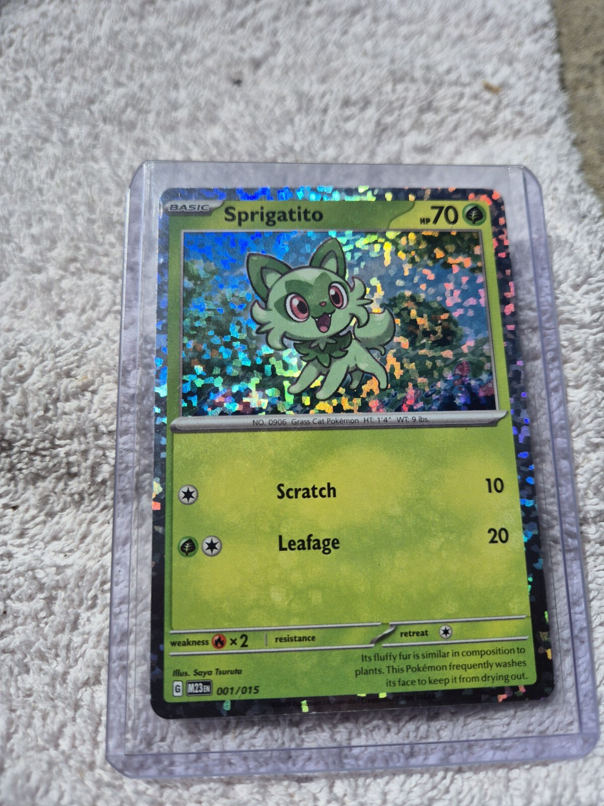 Pokemon - 🍃Sprigatito 001/015 - McDonald's Promo 2023 - Holo Rare