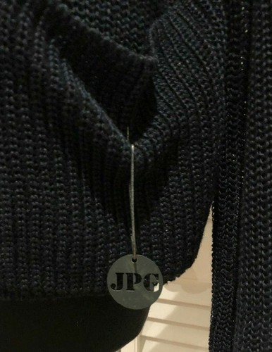 Cárdigan vintage de diseño náutico de Jean Paul Gaultier tejido azul con cremallera - Imagen 5 de 10