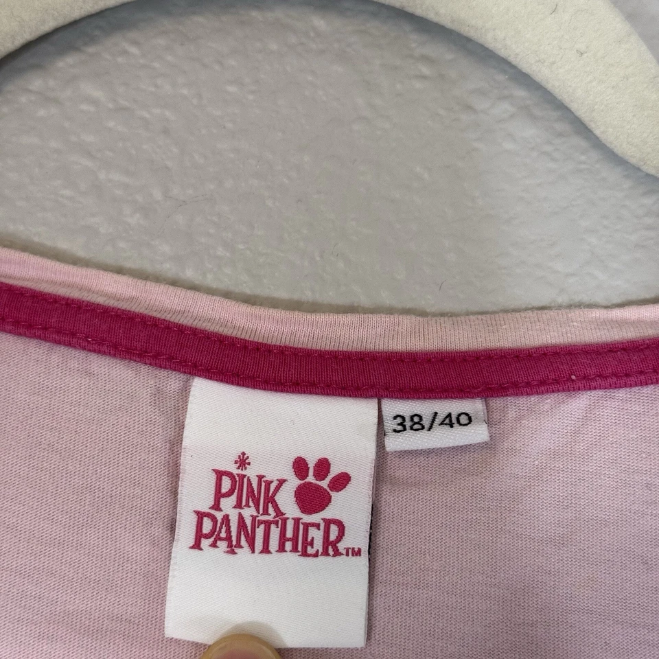 Vestido camisón pantera rosa para mujer 38 40 pequeño sin mangas camisa para dormir pulóver Foto 3 de 4