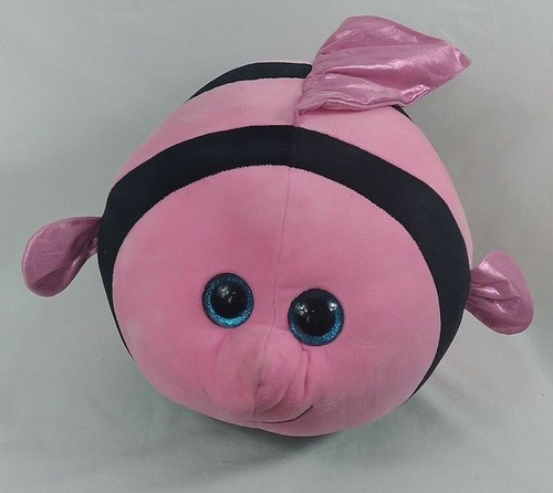 TY Beanie Ballz Gilly Black Pink Fish - Picture 2 of 8