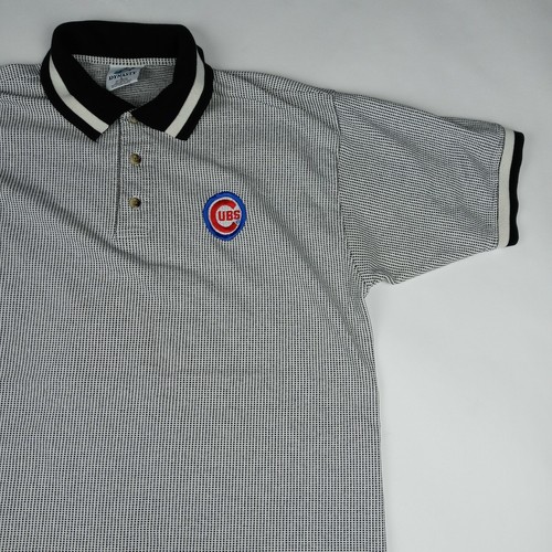 DYNASTY Chicago Cubs Polo Shirt Vintage MLB Baseball Men's Size Large - Picture 2 of 9