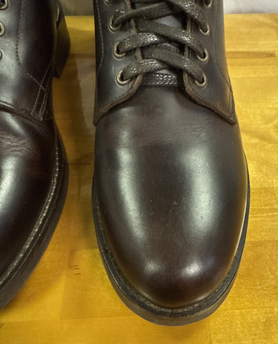 Huckberry Men's Size 9 1/2 Rhodes Dean Work Boot in Dark Brown Lace Up in VGC - Picture 6 of 20