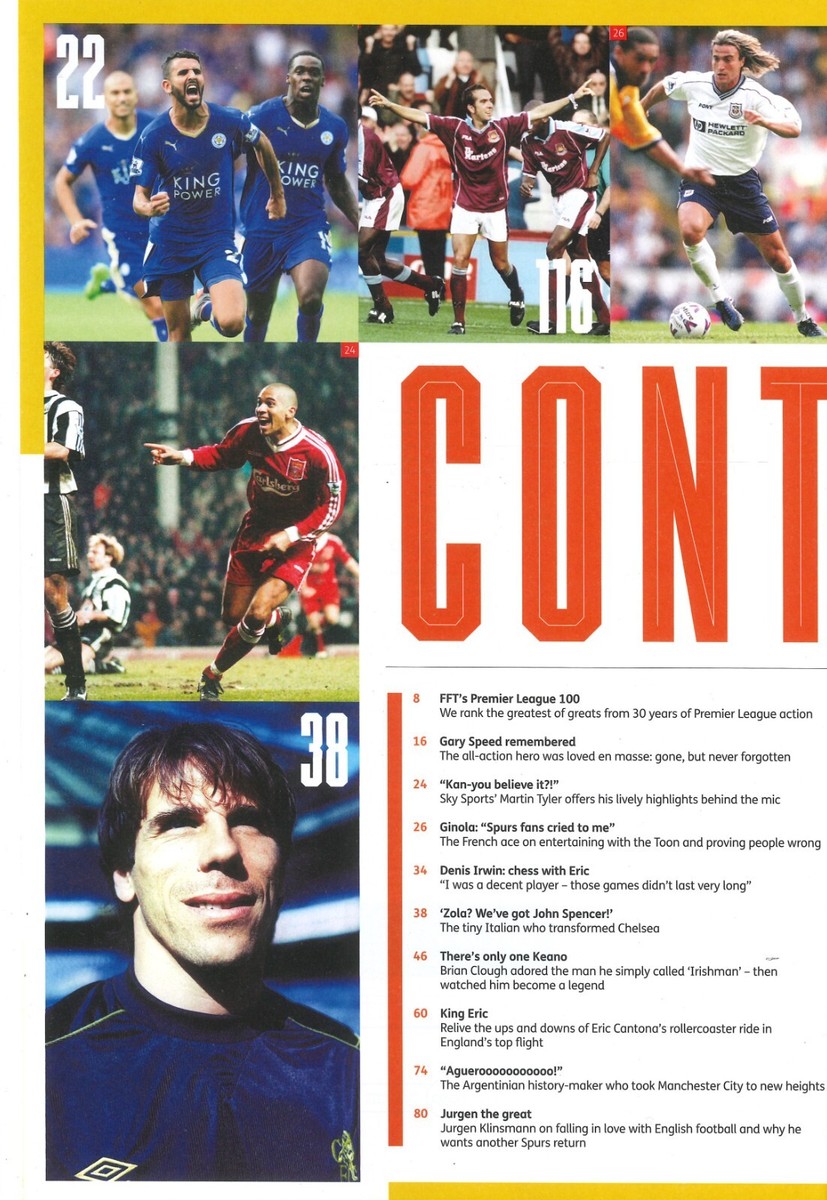 UK FourFourTwo Magazine: Legends of the Premier League, Top 100