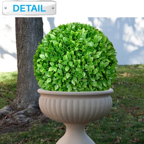 Patio 8" Artificial Rosa Verde Bola Imitación Hoja Interior Exterior Decoración - Imagen 5 de 6