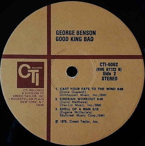George Benson, Good King Bad, CTI Gatefold LP CTI-6062, 1976 - Picture 4 of 5