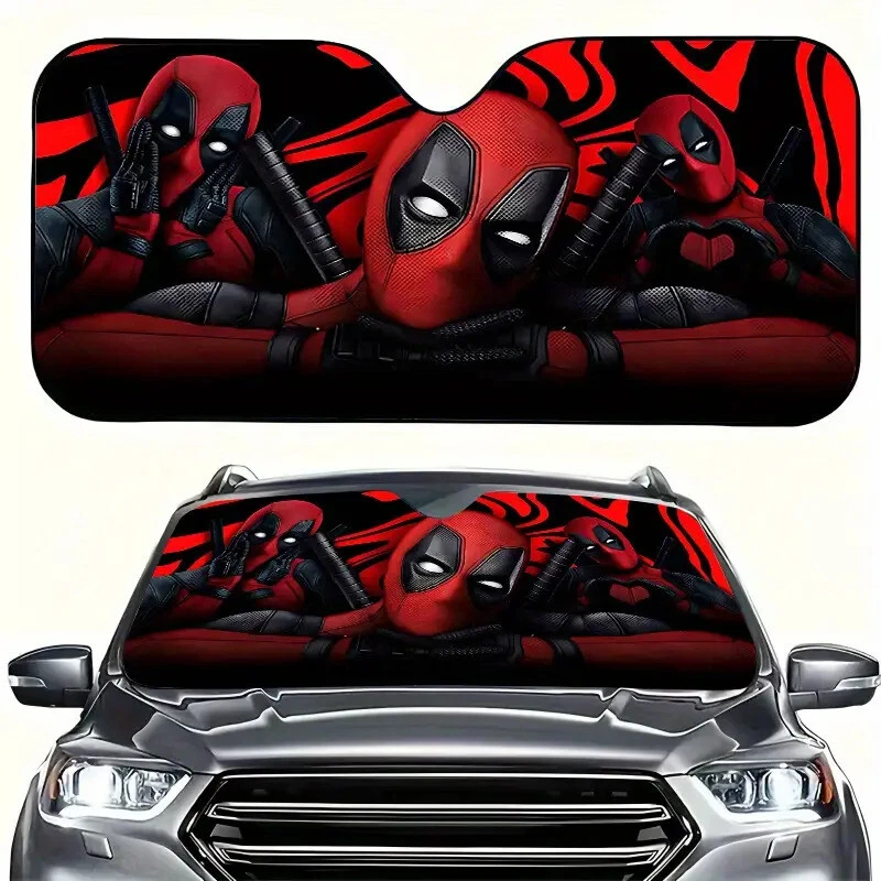 Deadpool Superhero Car Sun Shade