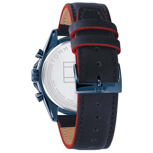 Tommy Hilfiger 1791839 Reloj Hombre Esfera Azul Cuero Negro 44mm - Imagen 3 de 4