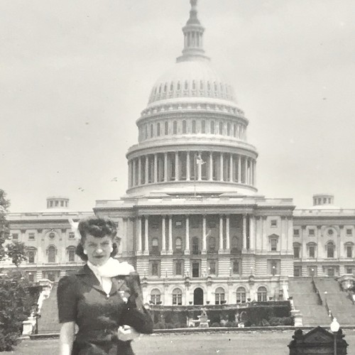 Capital Building Washington DC Tourist Photograph Original Snapshot 30s or 40s - Picture 4 of 4