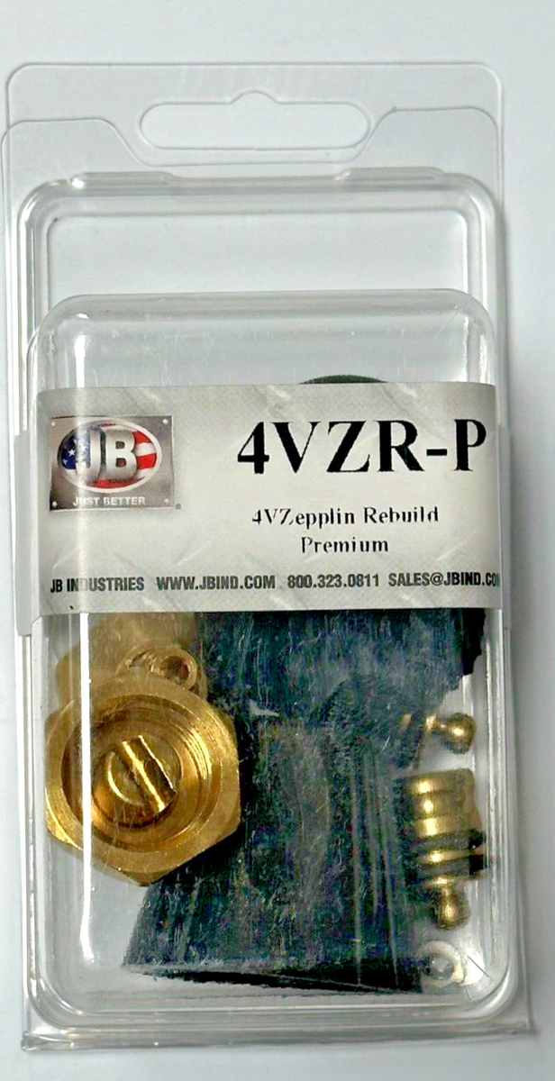 JB Industries Zeppelin Aluminum 4 Valve Premium Rebuild Kit, Good