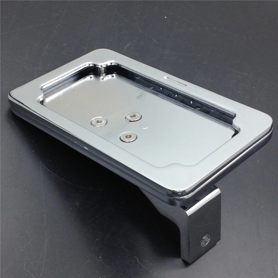 Soporte de matrícula de montaje lateral cromado apto para Yamaha YZF 1000 R1 600 R6 99-13 Foto 4 de 4