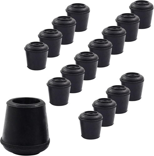 16 Stck. 5/8 Zoll Runde Stuhlbeinspitzen Kappen, Rutschfest Gummi Stuhlbein Bodenschutz - Bild 5 von 12
