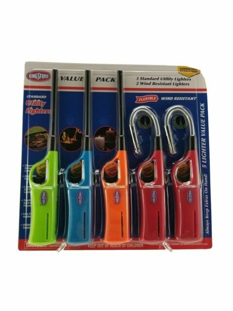 Pack Of 5 Charcoal Flexible Butane Bbq Value Lot