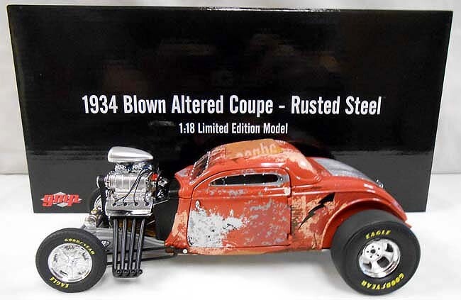 ★ 34 BLOWN ALTERED COUPE ★ACME GMP★ 1/18 GMP 18979 1 18 1934 Blown Altered Coupe Rusted Steel Diecast